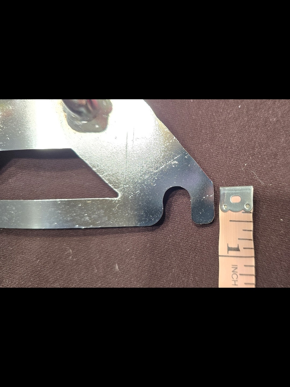 Chrome Motorcycle Rear Rack with Mounting Bolt - Picture 5 of 8